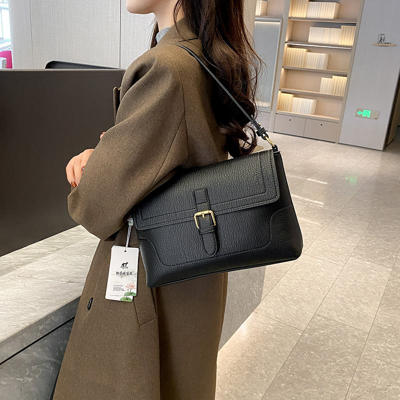 Luxury Brand Designer Women Small Shoulder Bag Fashion Solid Color Crossbody Bags Ladies New Retro Style PU Leather Satchel Bags