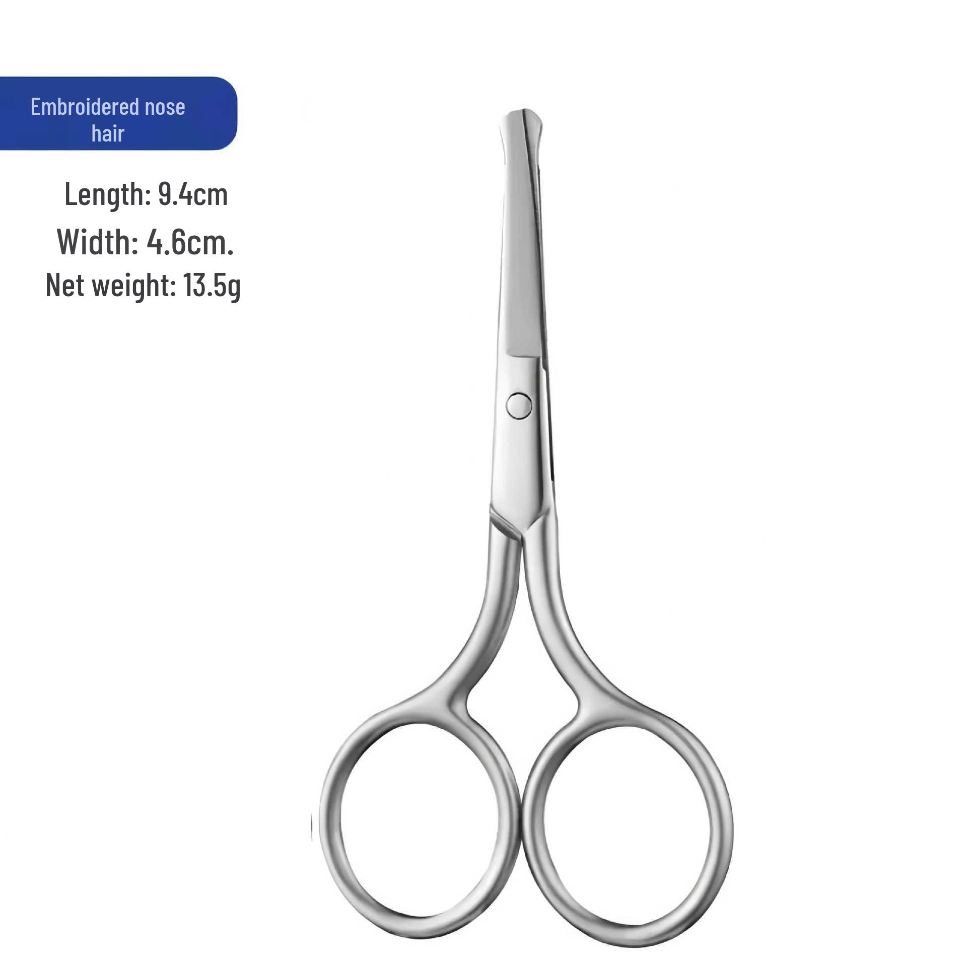 Pointed Tip Beauty Scissors for Eyebrow, Nose Hair & Eyelash Trimming