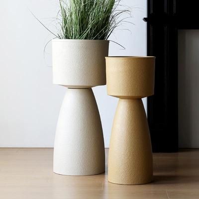 Nordic Light Luxury Tall Slim Flower Pot - Stylish Floor Plant Ornament