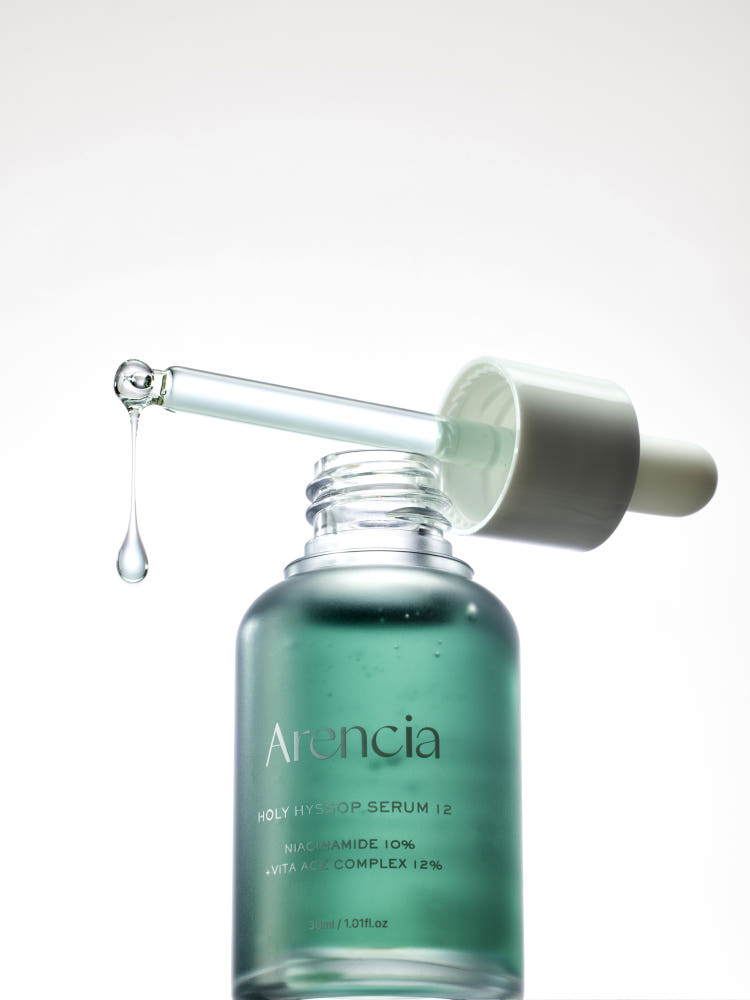 arencia Holy Hyssop Serum 12 30ml Niacinamide Arbutin Vitamin C Dark Spot Brightening Serum