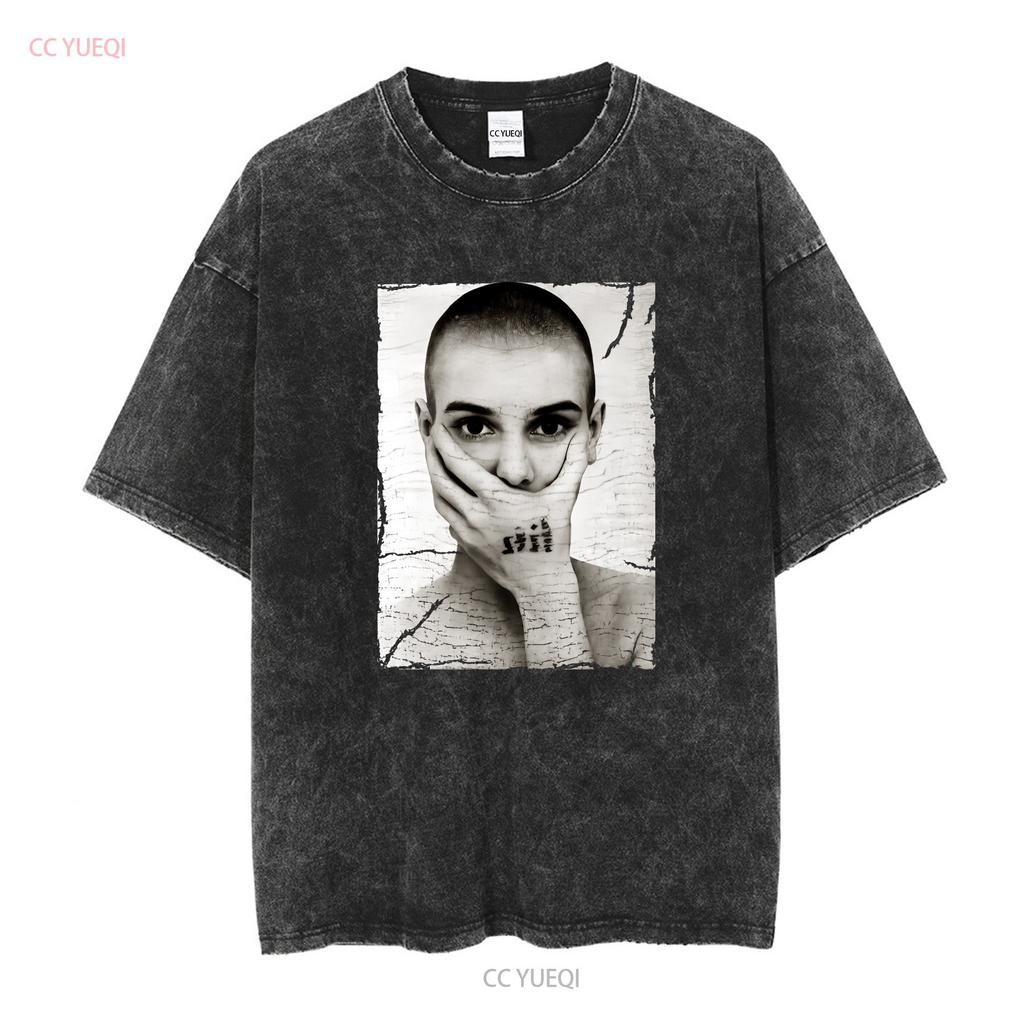 VTG Sinead O Connor smoking T shirt Short sleeve All sizes Te57379875 vintage Washed Slightly Top For Everyday Wear Casual Soft