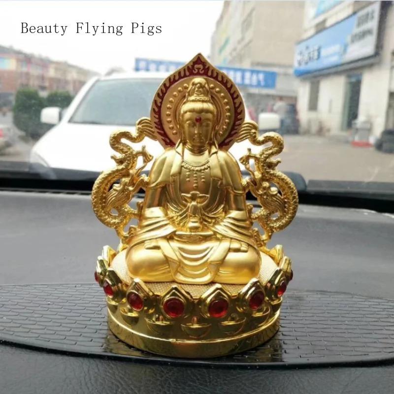 1PCS zinc alloy car mounted thousand handed Guanyin ornaments automotive supplies decorative gifts