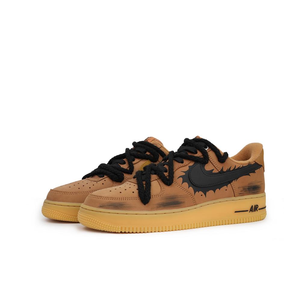 Nike Air Force 1 Cushioning, Wear Resistant Low top Skateboard Shoes Unisex Brown CJ9179-200(Team240-)