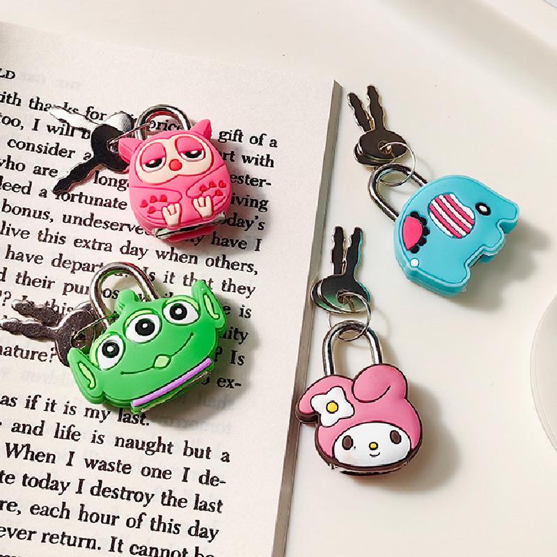 Colorful Cartoon Luggage Lock Mini Lock For Students Diaries And Zippers