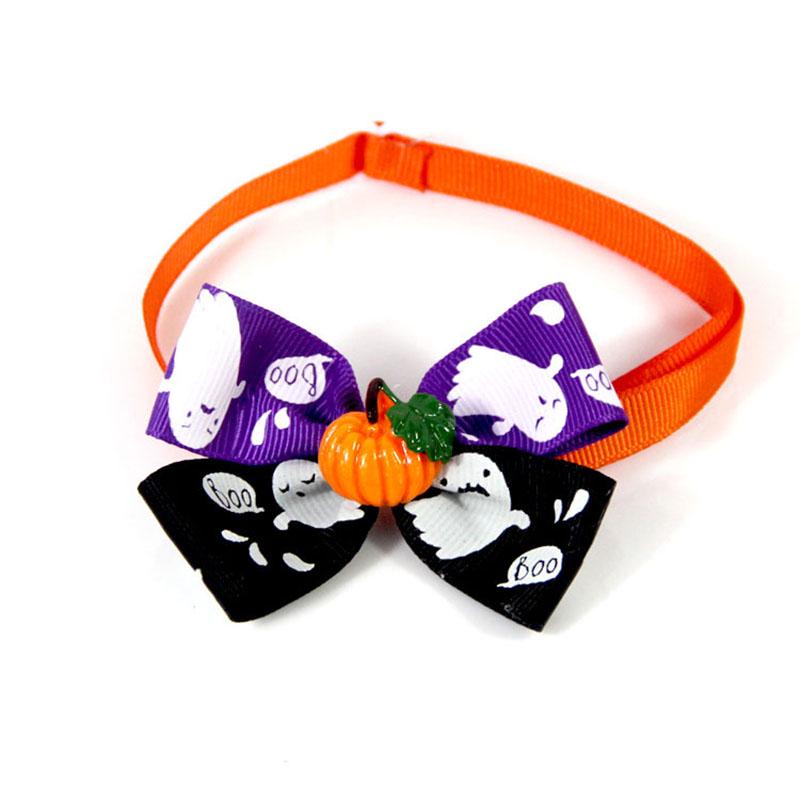 

Pet Halloween 1pc Dog Bow Tie Adjustable Ribbon Tie Puppy Cat Collar Accessories D
