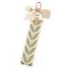 Pearl-Shell Pendant Keyrings Cute Leaf Pattern Keychain Car Key Holder for Women