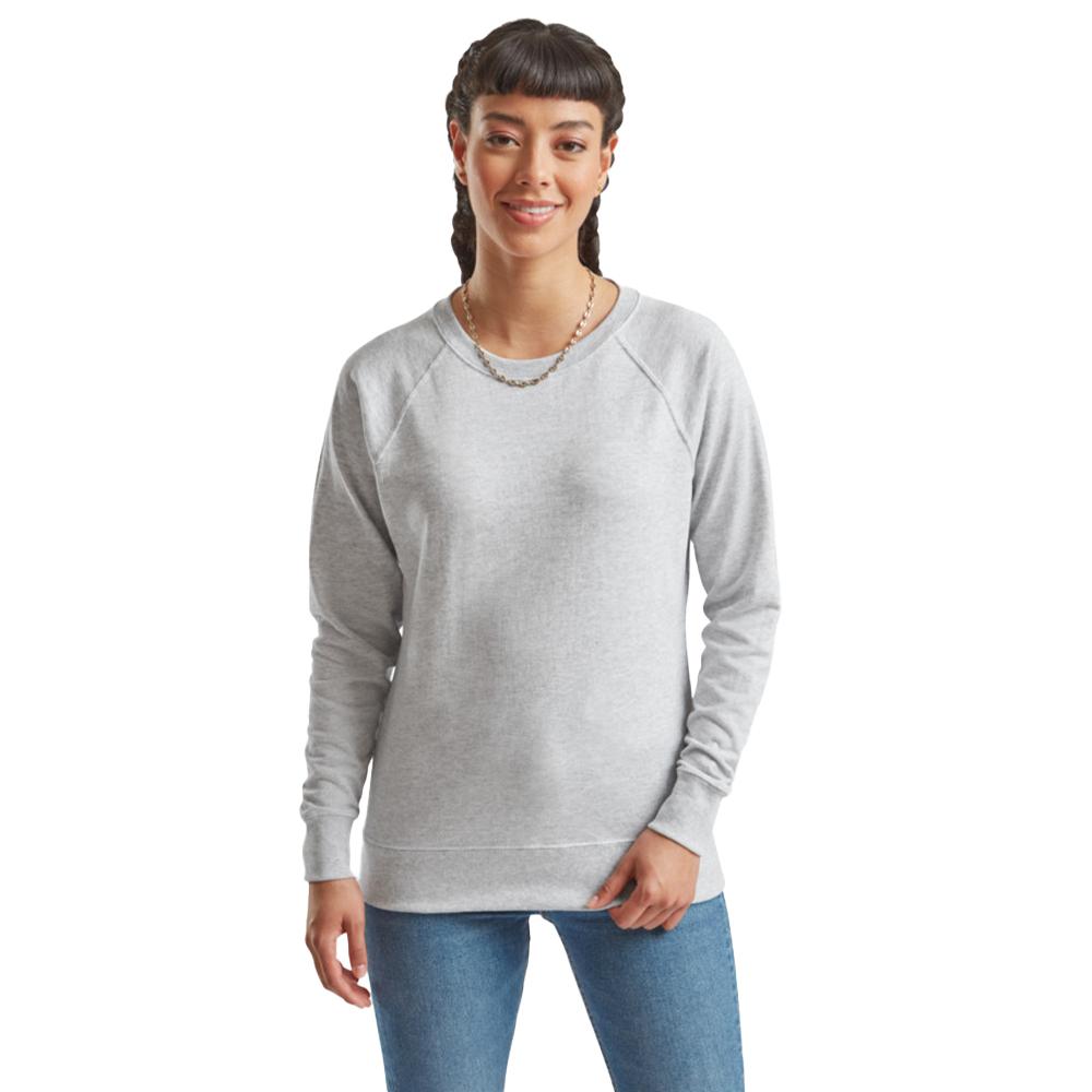 Fruit of the Loom Womens/Ladies Lightweight Raglan Sweatshirt