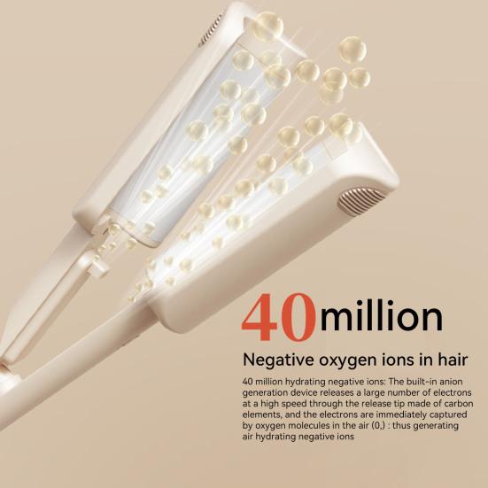 32 mm V-förmiger Lockenstab aus Keramik mit großen französischen Wellen, Haarcrimper, Styling-Tool, Verbrühungsschutz, Lockenstab für tiefes Wellen, für kurzes und langes Haar