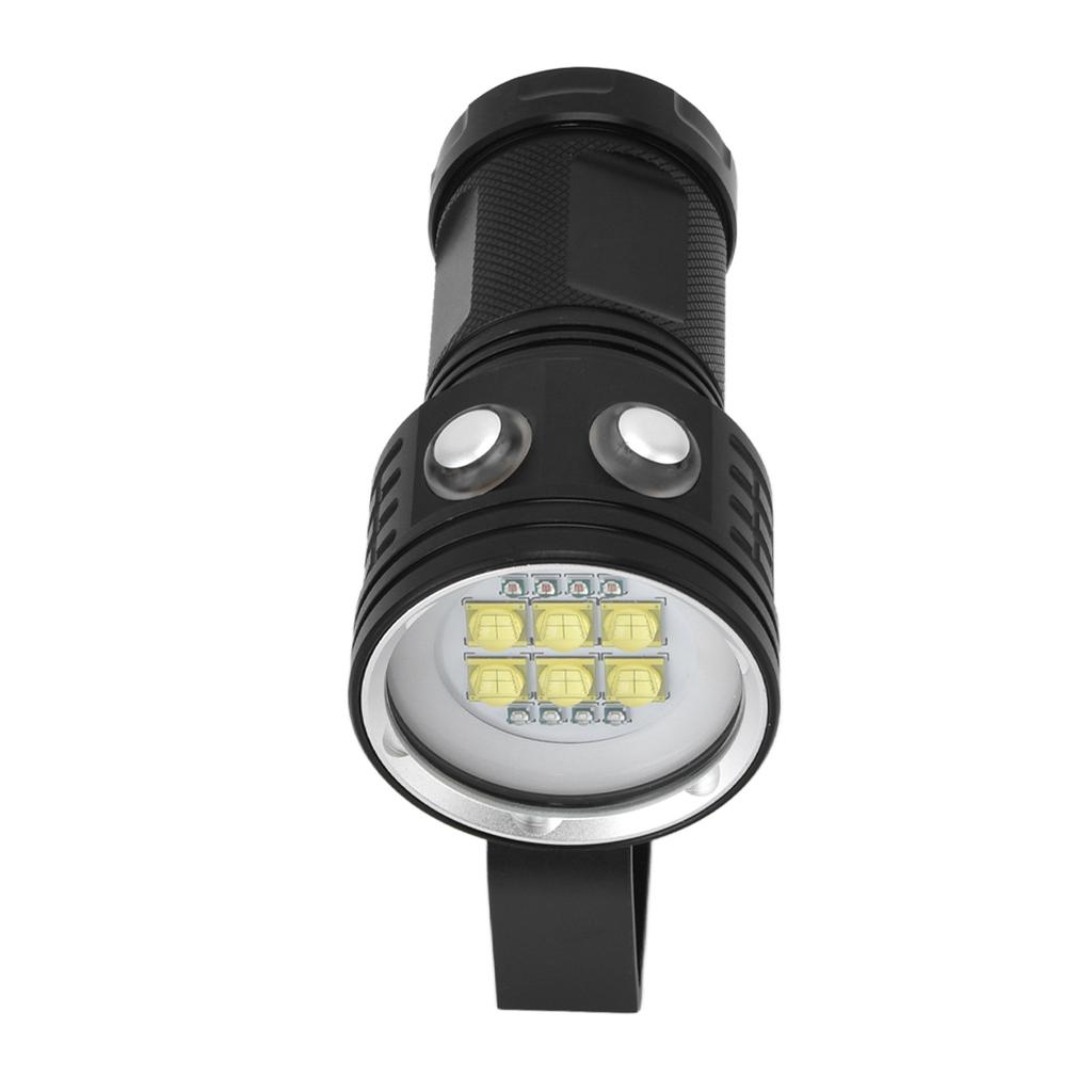 Diving Flashlight 14LED IPX8 Waterproof 3 Color 7 Modes Portable 328ft Underwater Photography