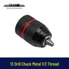 13mm All-Metal Drill Chuck 1/2" Thread for Bench and Impact Drills