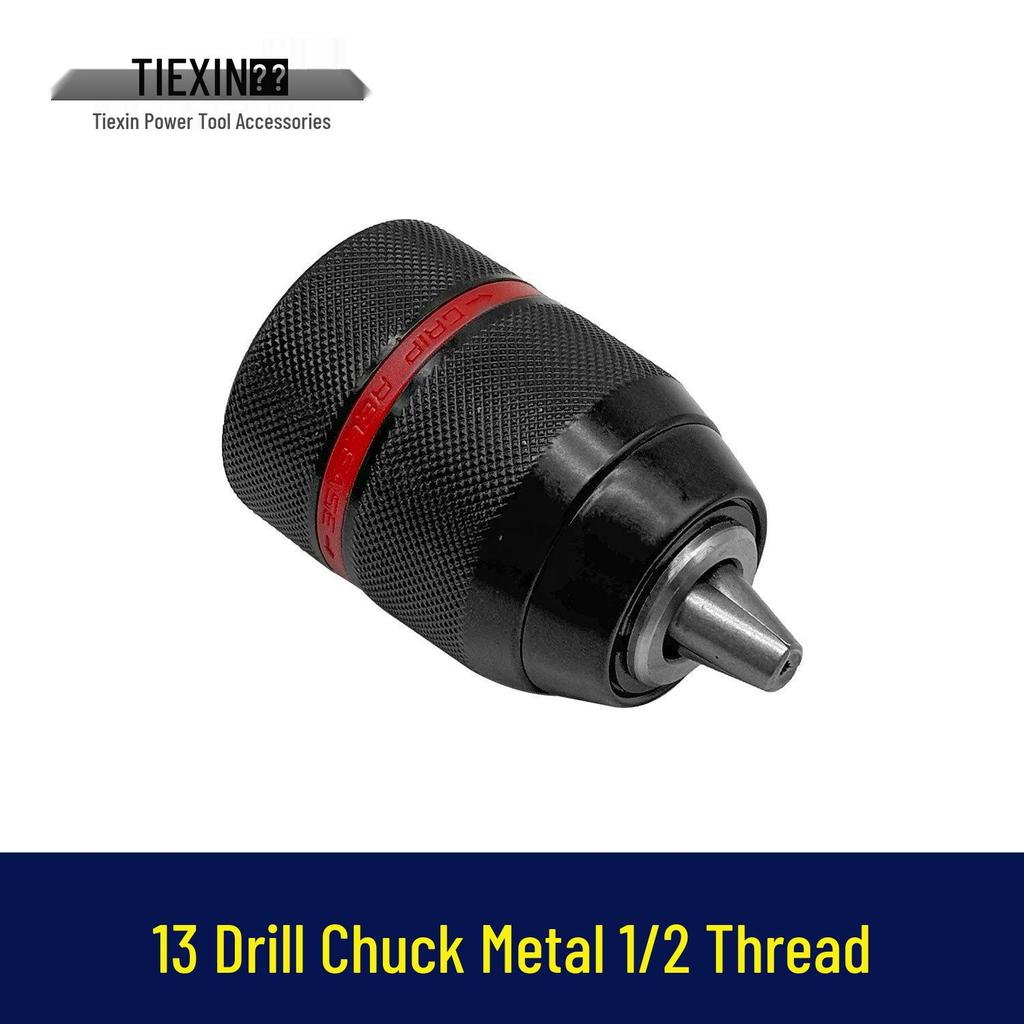 13mm All-Metal Drill Chuck 1/2" Thread for Bench and Impact Drills