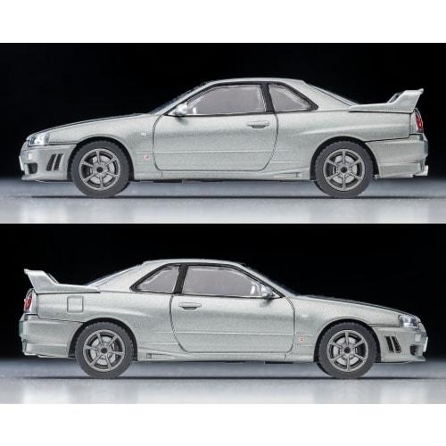 TOMYTEC Tomica Limited Vintage Neo 1/64 Scale LV-N353a Nissan Skyline 2-Door Sports Coupe 25GT TURBO with Optional Parts, Silver, 2000 Model, Finished