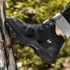 39-48 Uomo Taglie Forti Scarpe alla Moda High Top per Escursionismo e Alpinismo all'Aperto con Imbottitura in Cotone Peluche Scarponi da Neve