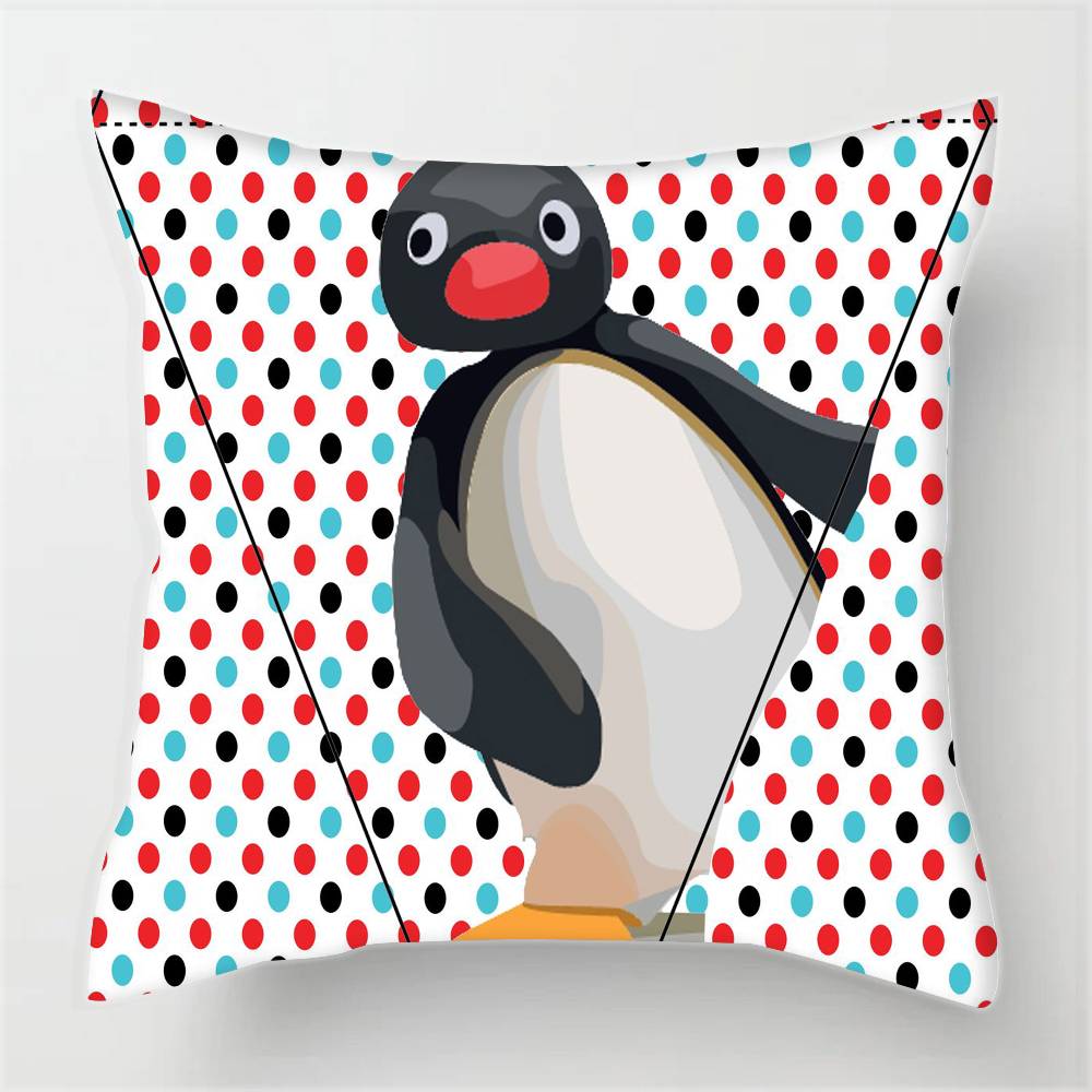 Cartonn P-ingu Penguin  Pillowcases cushion covers living room sofas home decor gifts