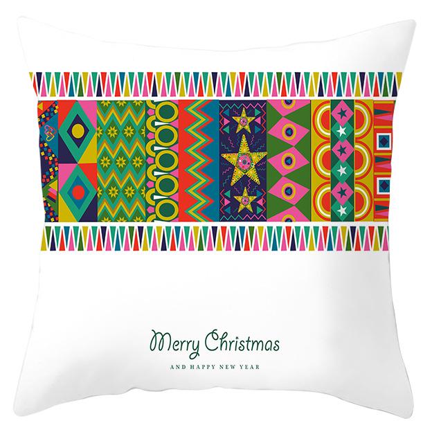 Рождественский лось снежинка персиковая кожа флис наволочка праздничный домашний декор автомобильная диванная наволочка