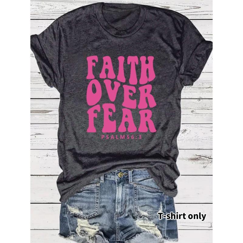 Women's Fashionable, Loose and Casual Short-sleeved Round-neck T-shirt