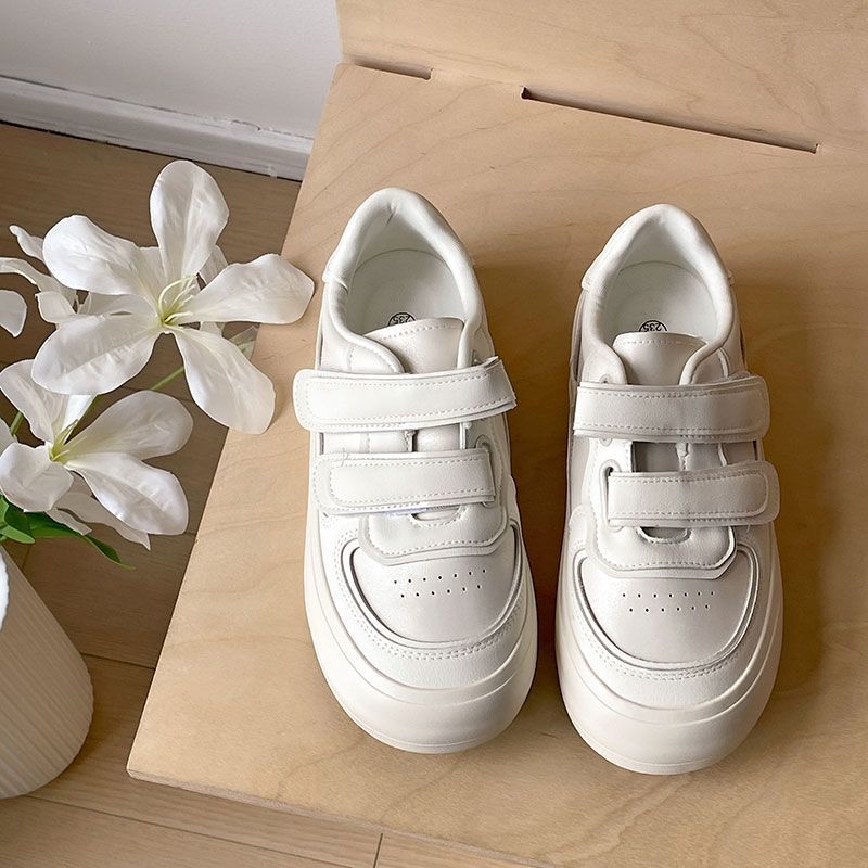 Pierre Shi Shen versatile Velcro platform white shoes women's new spring and summer lightweight versatile casual sports shoes