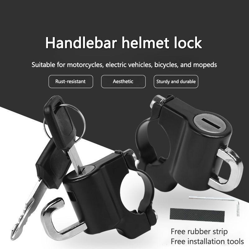 QHC2 Motorcycle Helmet Lock Anti-theft Security Metal Lock For Honda CBR 125R 954 600 650F 650R 1100XX 1000F CBR 600RR 1000RR
