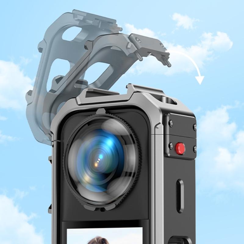 Für X5 Kamera Schutzhülle Kratzfest Erweiterungsrahmen Vertikaler Halter Montage Kalt Schuh Halter Zubehör