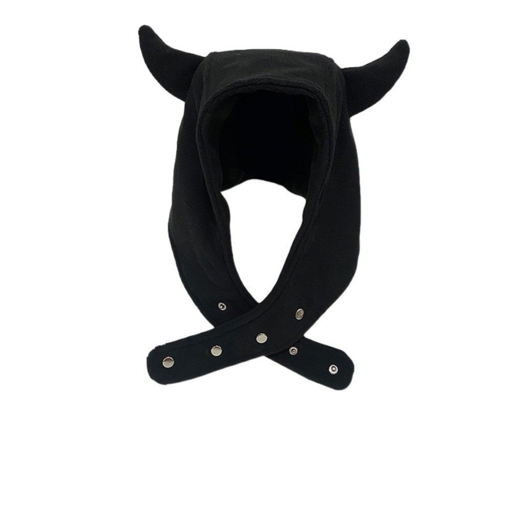 Ear Protection Lei Feng Cap Plush Winter Pullover Cap Personalized Demon Ear Hat  Autumn/Winter