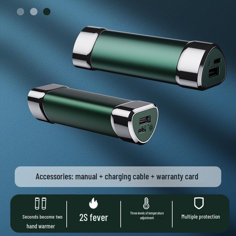 Prenosná USB nabíjateľná vyhrievacia podložka na ruky a power banka s magnetickou separáciou 2 v 1