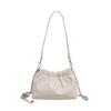 Folded Underarm Lychee Pattern Bags Fashionable Simple Chain Versatile Single Shoulder Oblique Span Handbag