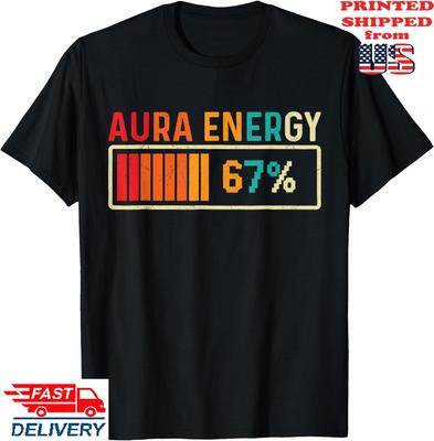 Aura Energy 67 Meme Funny Gen Alpha Slang Vintage  T-Shirt , Unisex Tee Unisex T-Shirt
