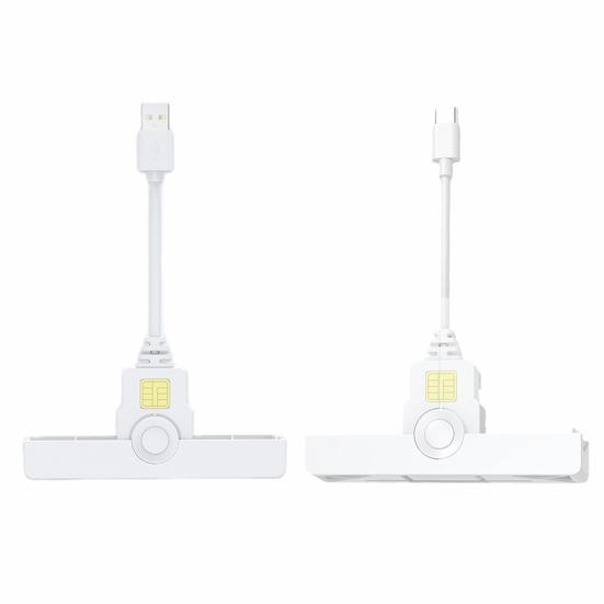 Type-C Smart Card Reader Plug-and-Play Card Windows Portable Bank Reader for USB 2 Chip Card Reader
