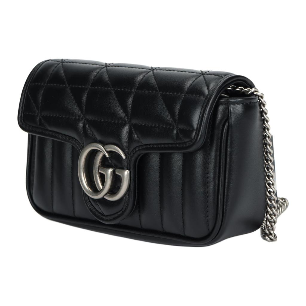 Gucci GG Marmont Super Mini Bag Nero Women Bags Black 476433-DTD5N-1000