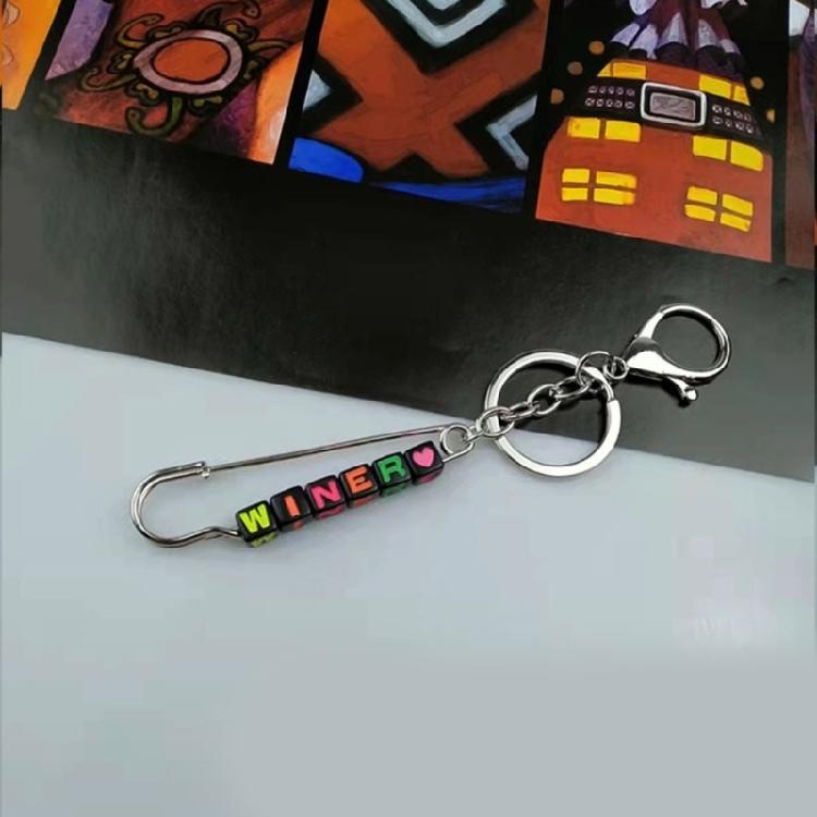 Punk Style Keychain Customizable Key Pendant Unique Keychain Acrylic Keychain