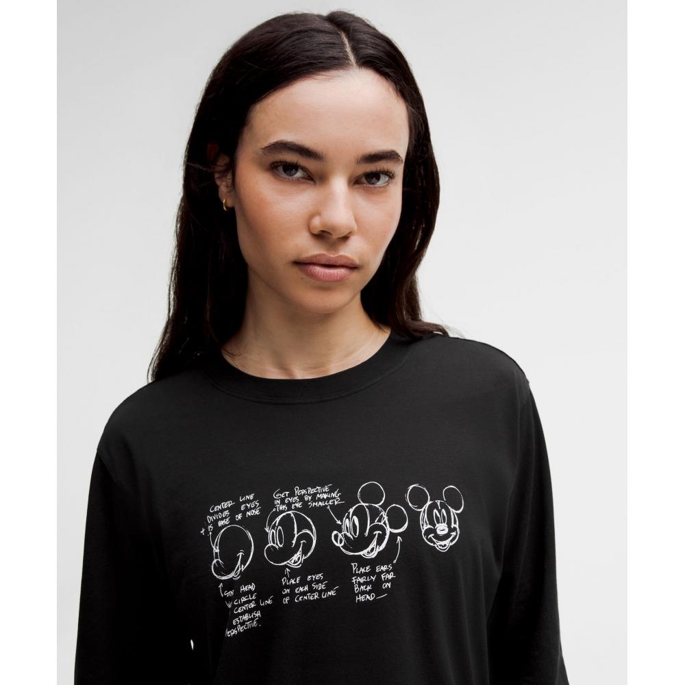 Disney X Lululemon  All Yours Long Sleeve Shirt Black