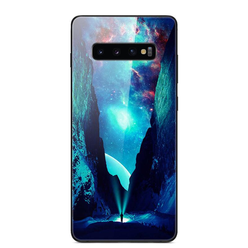 For Samsung S10 Plus Case Tempered Glass Hard Phone Back Cover Coque For Samsung Galaxy S10E S 10 5G S10plus Bumper Cases Capa