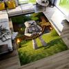 Minecraft Area Rug Design for Decorate Room Outdoor Dining Room Balcony Antislip Carpet Office Home Decor Best for Christmas
