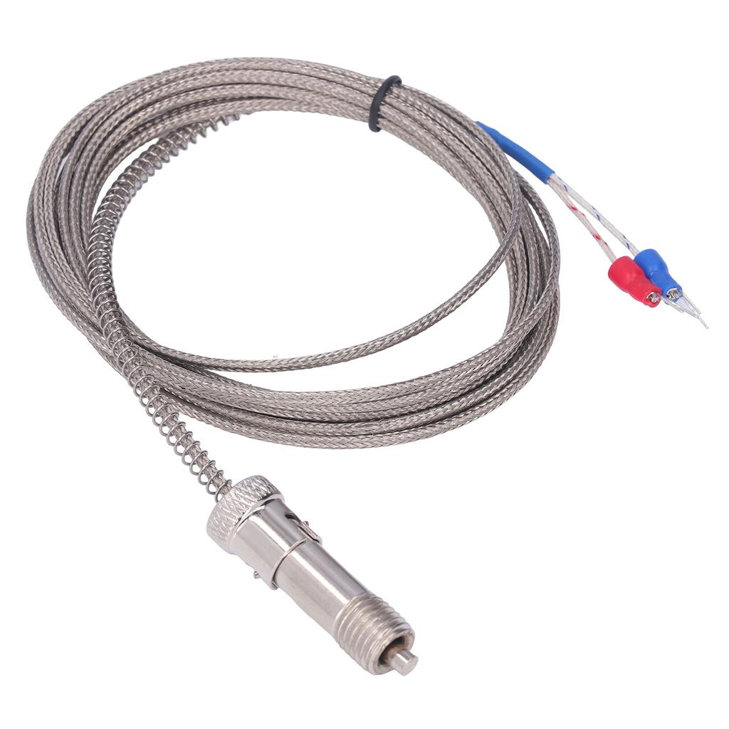 K Type Thermocouple Stainless Steel Snap Fit Spring Thermocouples for Temperature Sensor M12 3