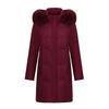 Medium and Long Winter New Hooded Slim-fit Thickened White Duck Down Over The Knee Fashion Warm Jacket