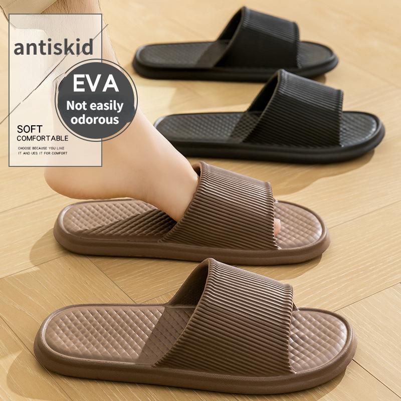 Stepping On Shit Feeling Slippers for Women Summer Outwear Indoor Home Bathing Non Slip Household 2024 New Thick Sole Slippers