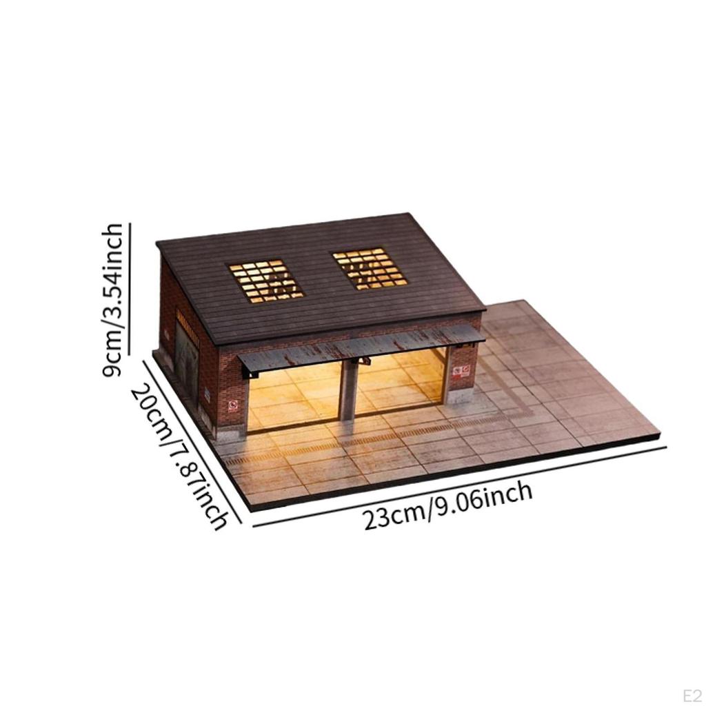 1/64 Warehouse Scene Model Miniature Industrial Building Ornament Background Accessories Simulation