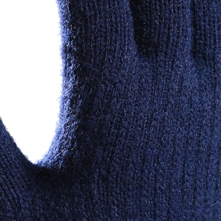 Gants chauds pour hommes pour l'automne et l'hiver, grande taille, en velours, pour écran tactile, résistants au froid, pour cyclisme, gants tricotés pour l'extérieur