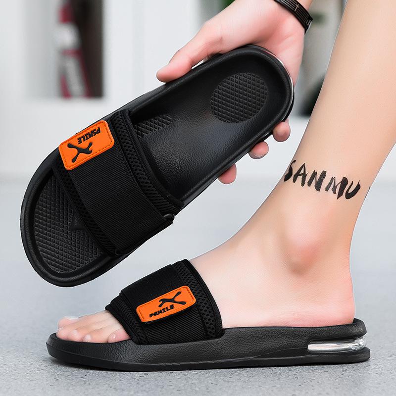 

Thick-soled slippers men s summer wear casual non-slip trend outdoor EVA soft bottom one-word drag foreign trade sandals 45