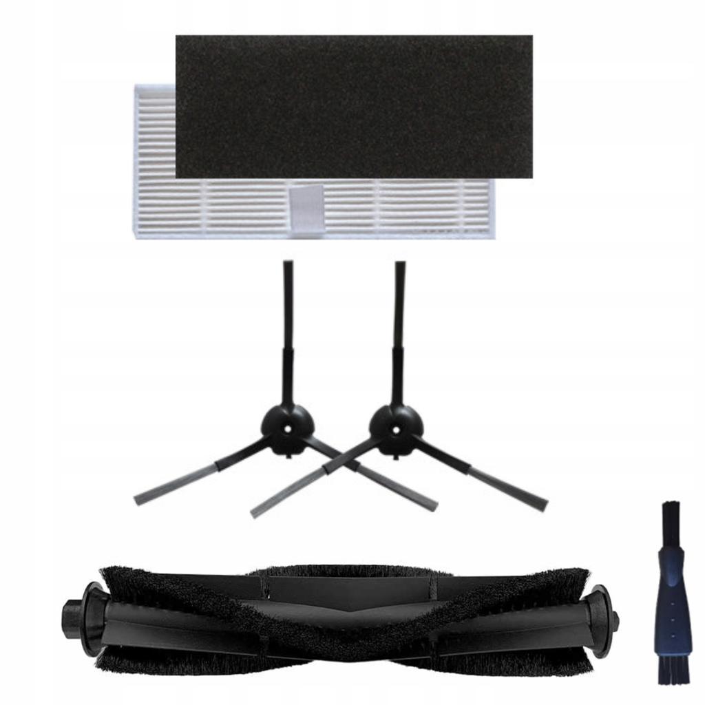 Side Brushes for Roborock S50, S6 S8, S8 Ultra Revo Q Mop 2 Pro - Black