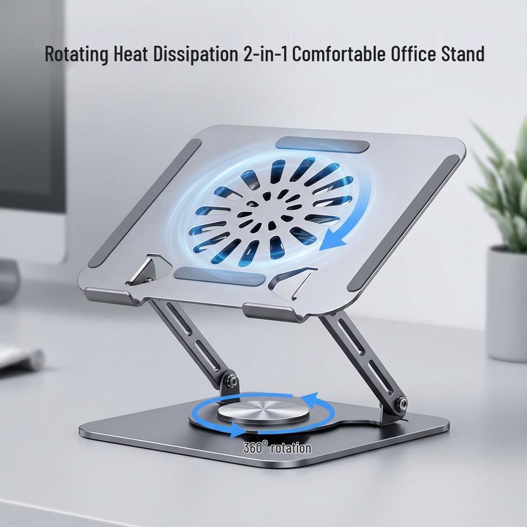 Adjustable Carbon Steel & Aluminum Laptop/Tablet Stand