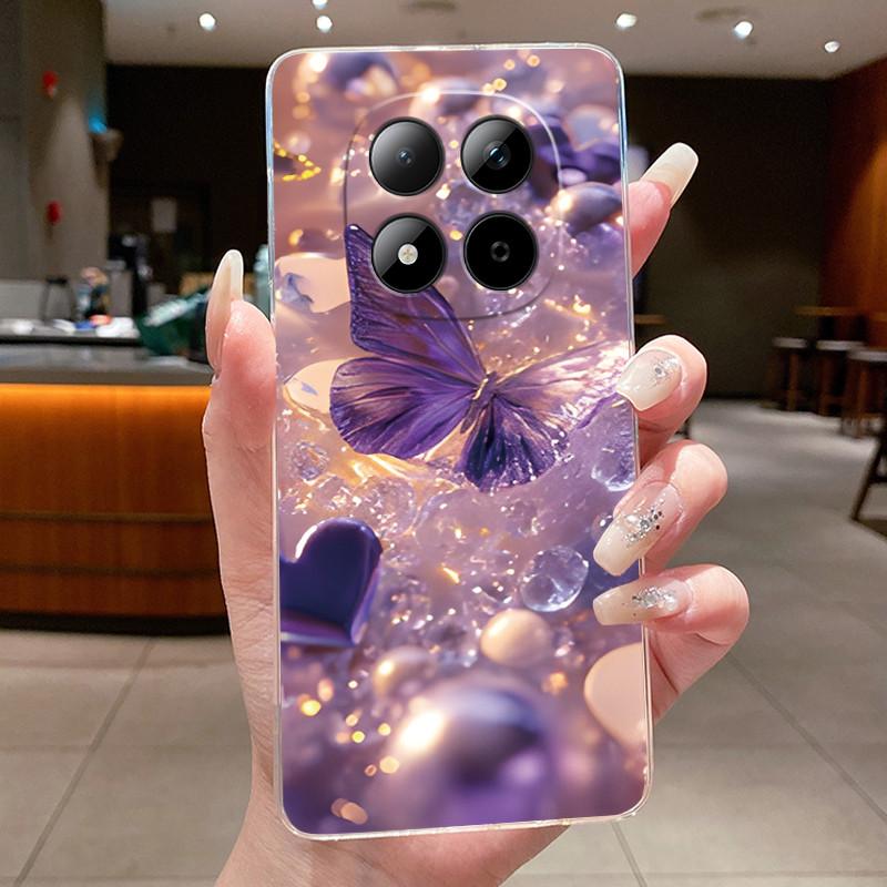 For Xiaomi Redmi Note 15 Pro Plus Case Luxury Flower Cover Soft TPU Phone Case For Redmi Note 15 Note15 Pro + 5G Fundas Bumper