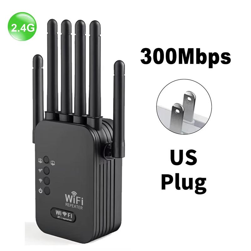 Dual Network Interface Wifi 6 Repeater Signal Amplifier Router 300Mbps Signal Booster Cellular Communication Amplifier