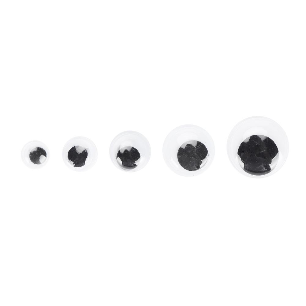 100pcs Black and White Sew On Plastic Eyes Assorted Size DIY Craft Eyes Kids DIY Craft