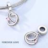 Silver 925 Charm Wedding Ring Pendant Fover Love Fit Original Bracelet Diy Woman Jewelry Gift