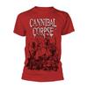 Cannibal Corpse Pile Of Skulls 2018 (Red) Official Tee T-Shirt Mens