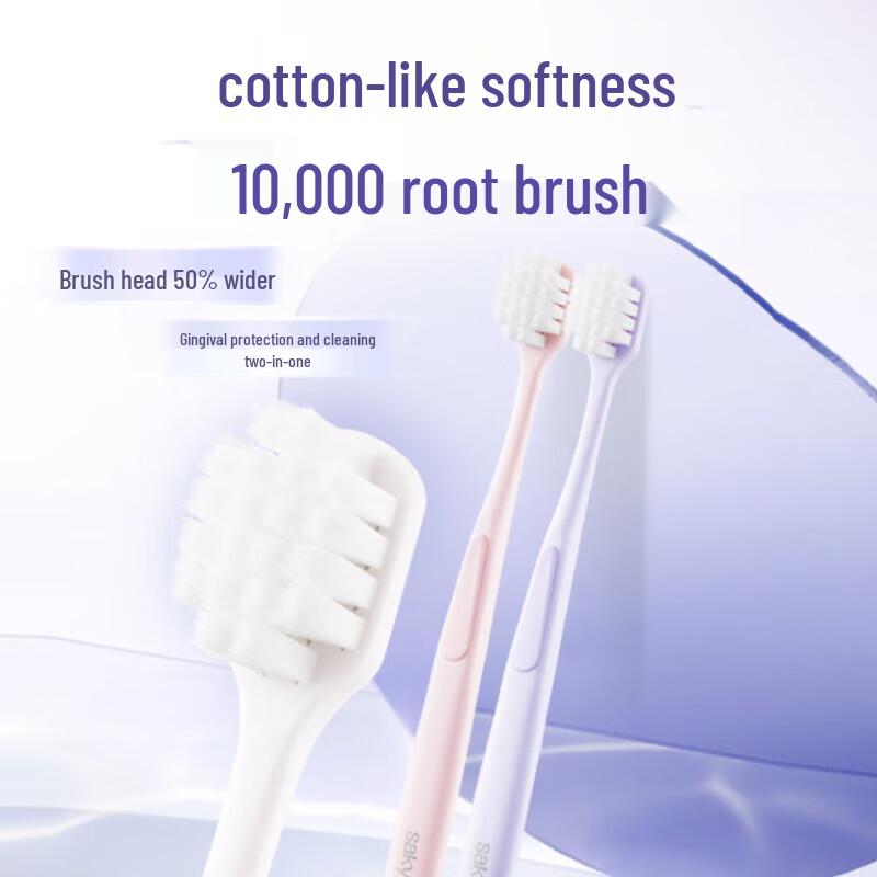 Saky Ultra-Fine Soft Bristle Adult Toothbrush (2-Pack)