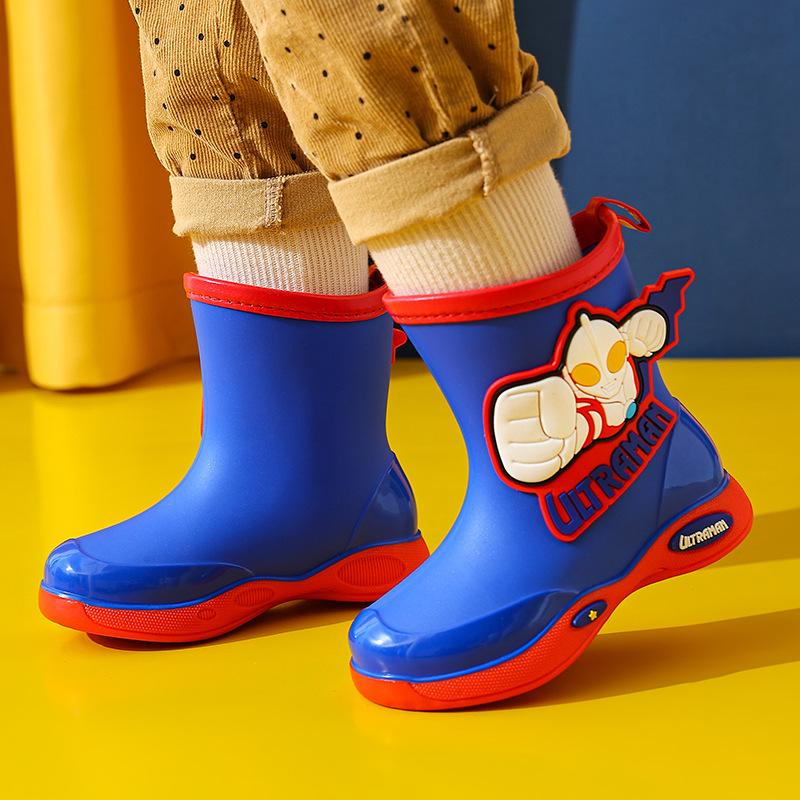Cartoon Rain Boots for Boys - Durable, Water-resistant and Slip-resistant Waterproof Shoes