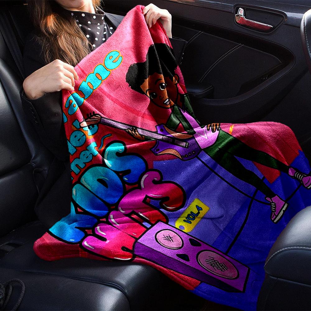 Custom Name Gracie's Corner Theme Printed Blanket - Perfect for Couch, Bed, Travel & Outdoor Use | Machine Washable, Cozy & Durable.