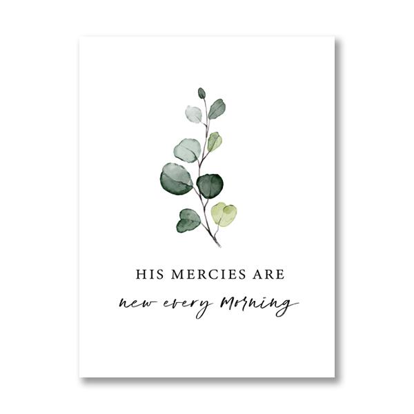 

Плач 3:23 библейских стиха, акварельные цветы, холст, живопись, цитаты из Священных Писаний, постеры, настенные художественные фотографии, домашний декор для спальни 40X50cm No Frame